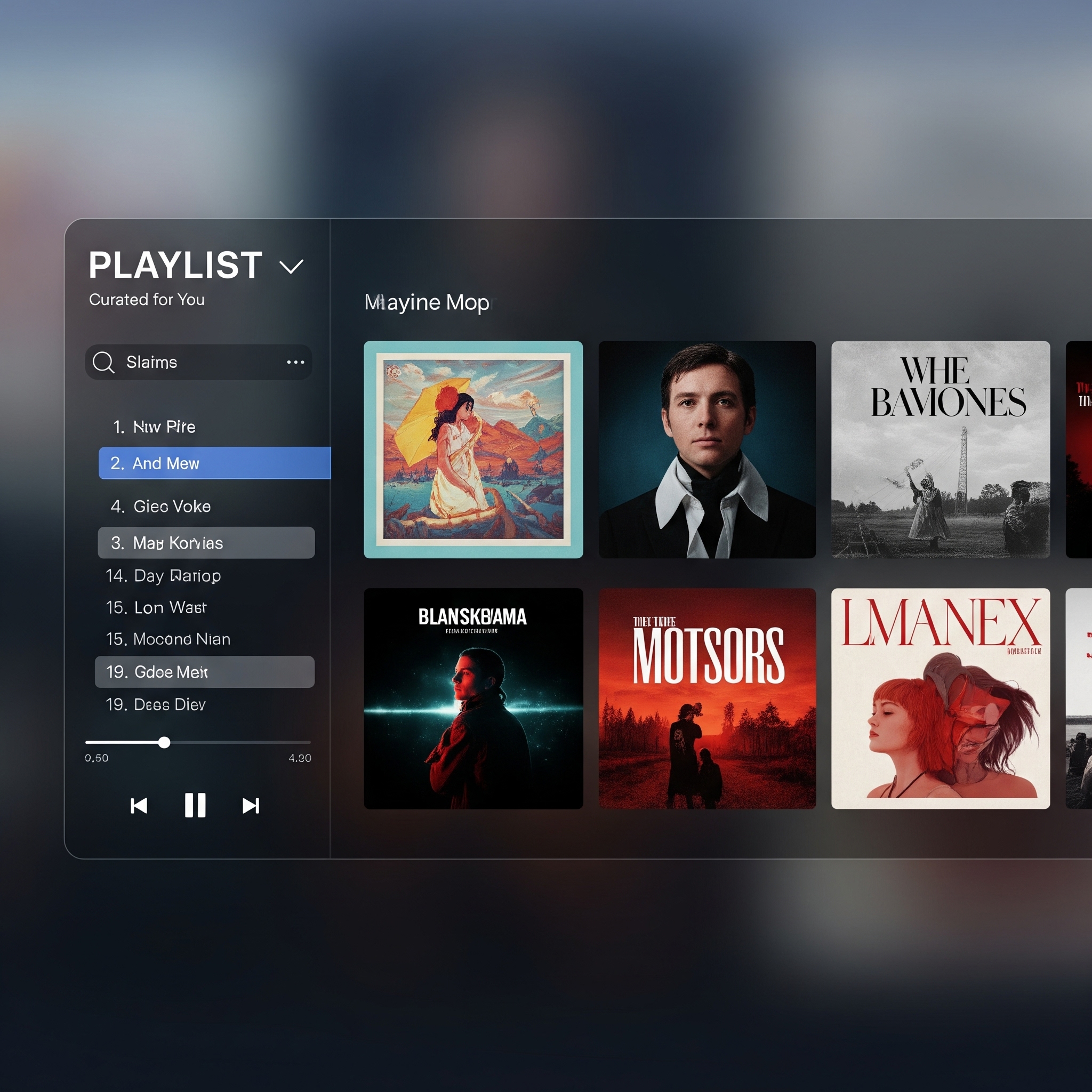 Digital Music Player Interface